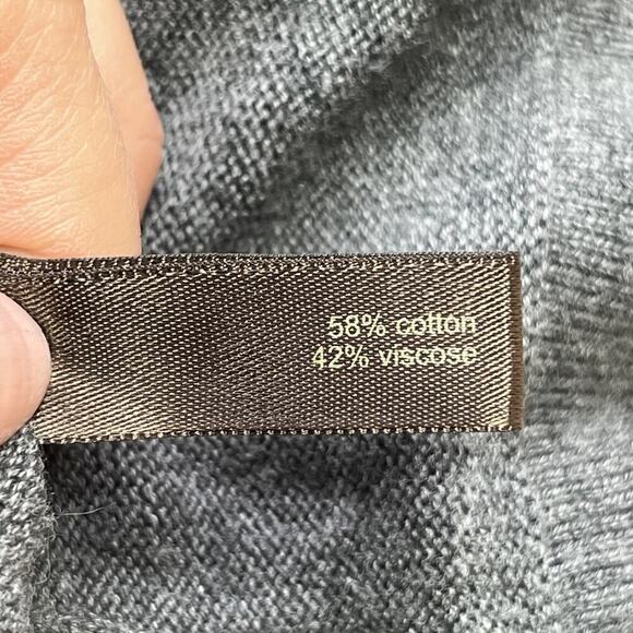 Vtg The Limited Y2K 90s Baby Doll Knit Cardigan Sweater Women's Size Medium Gray - Picture 4 of 10